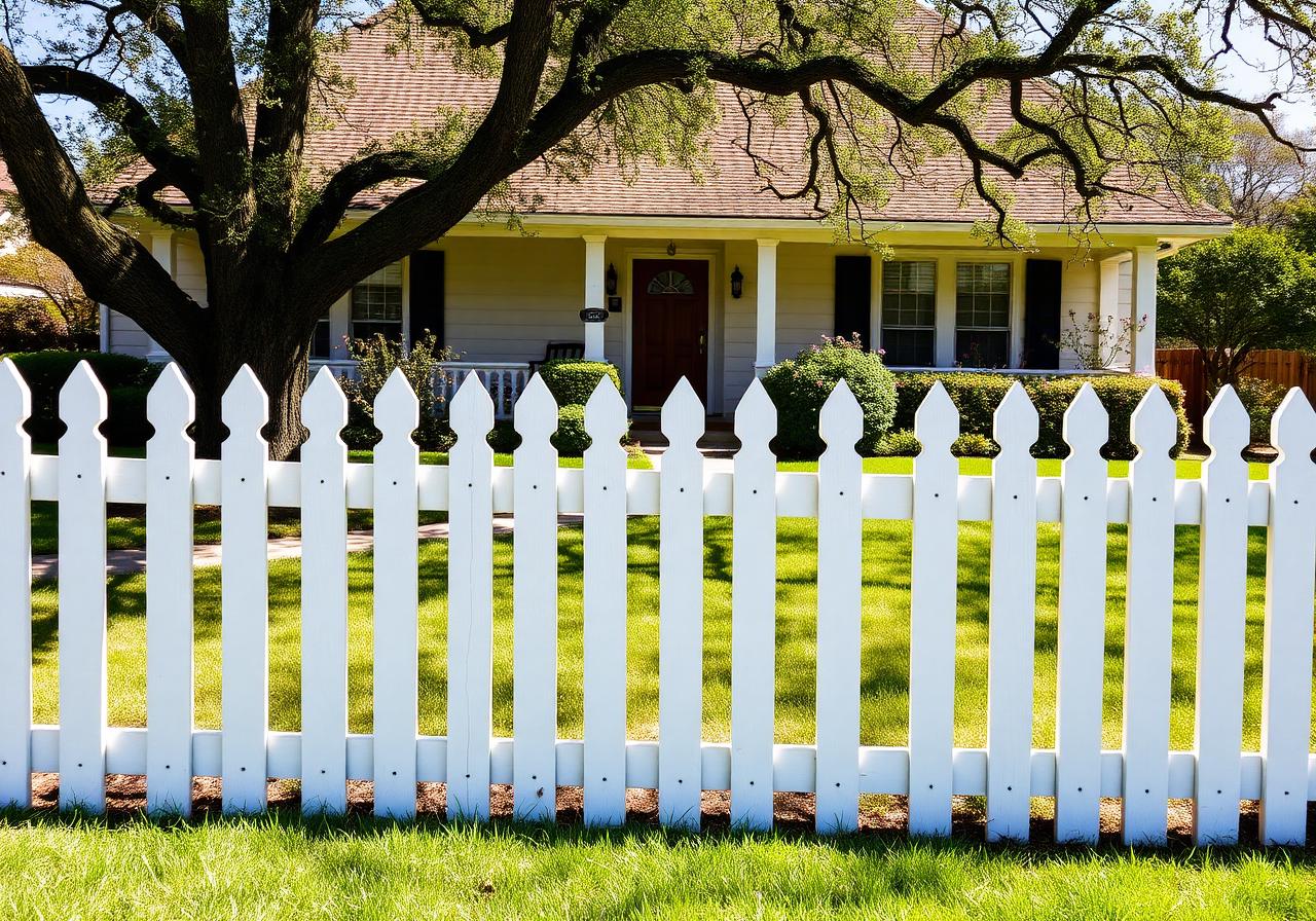 White Picket Front Yard